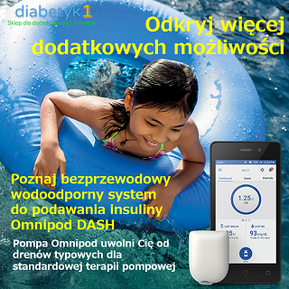 Poznaj bezprzewodowy wodoodporny system  do podawania insuliny Omnipod DASH